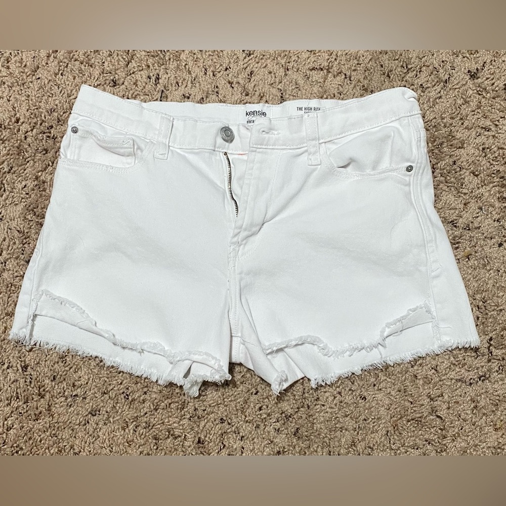 White Cut-Off Jean Shorts
